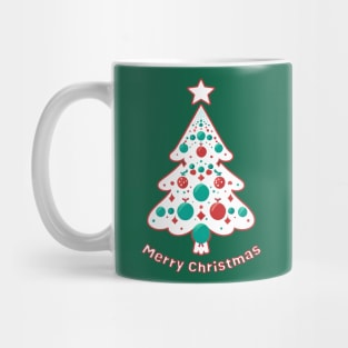 Merry Christmas Tree - Minimal Design Mug